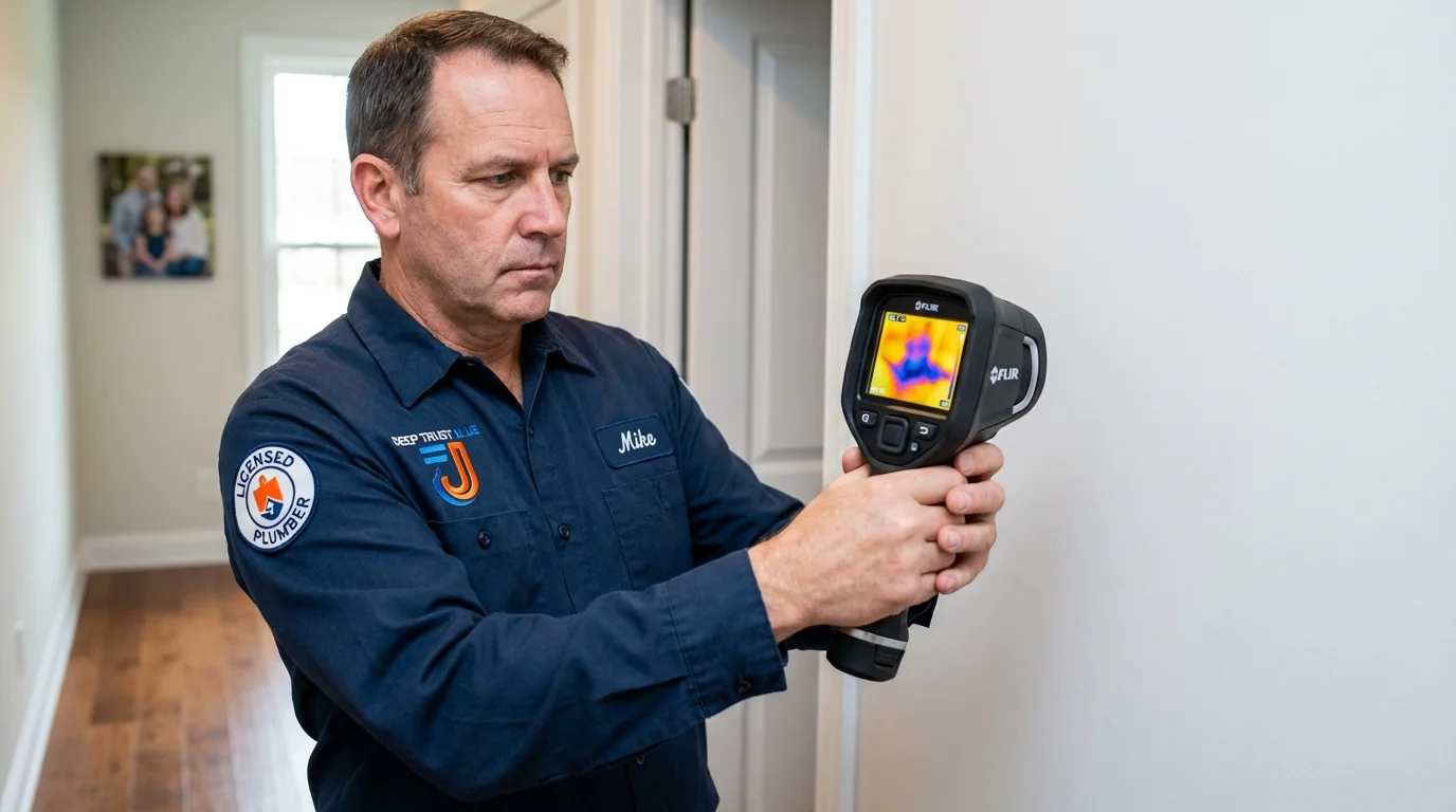 Thermal imaging leak detection by Johns Plumbing LLC in Sayreville
